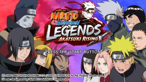 Saki Portable title screen for PSP